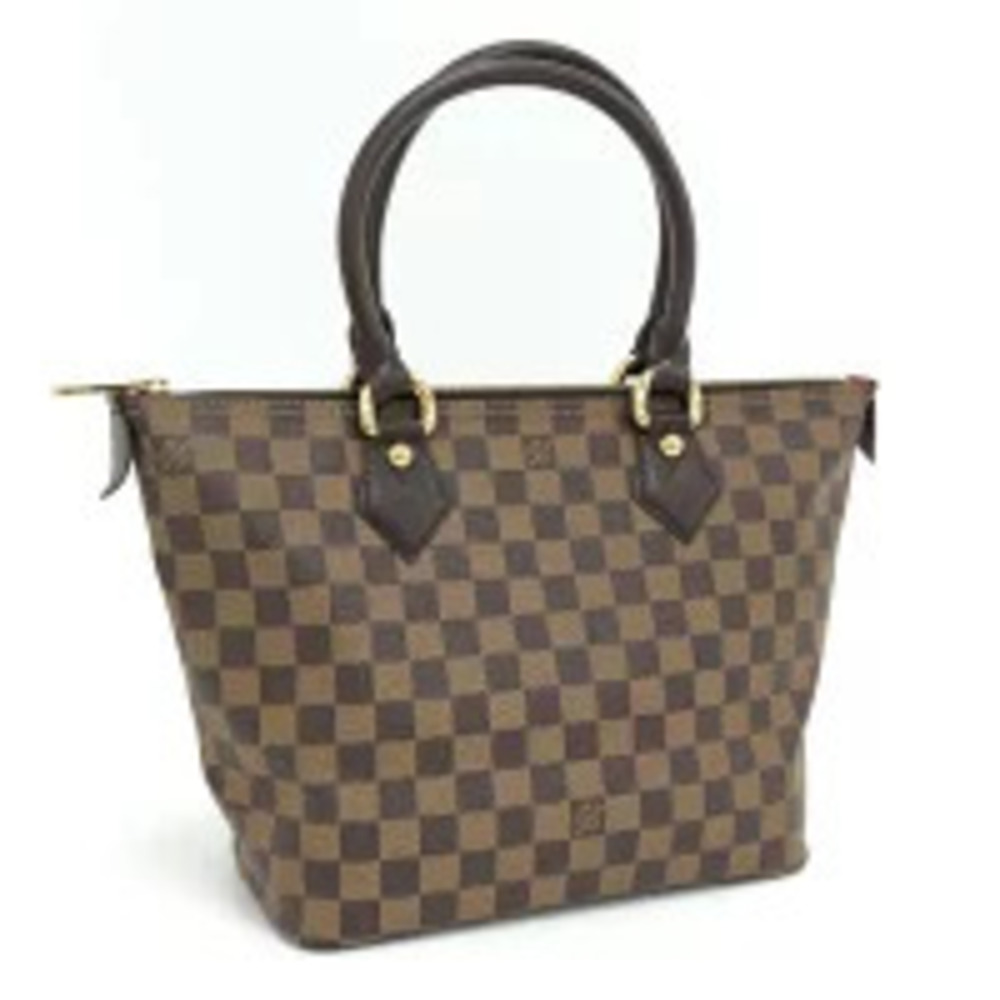 LOUIS VUITTON Saleya Damier Ebene Brown Tote Bag